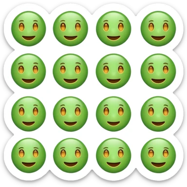 ❌ change the emoji color from red to green color sticker