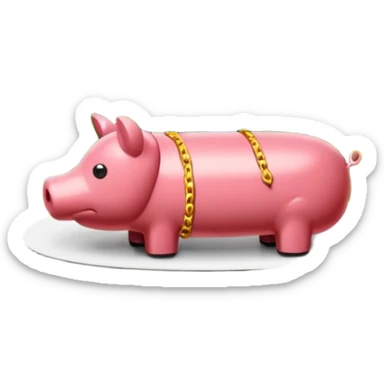  paris city SPAM meat jeff koons style sculpture arty landscape  sticker