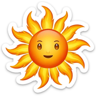 Make the sun into a super nova sticker