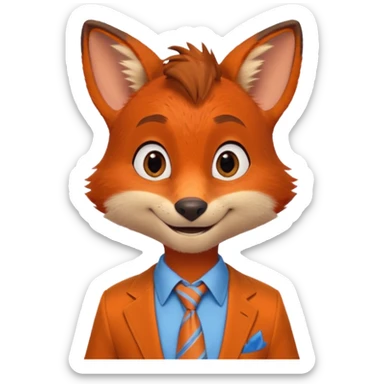 nick wilde zootopie 2 sticker