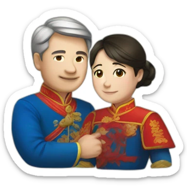 friendship between Russia and China sticker