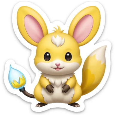 Emolga-Dedenne-Minccino-fusion sticker