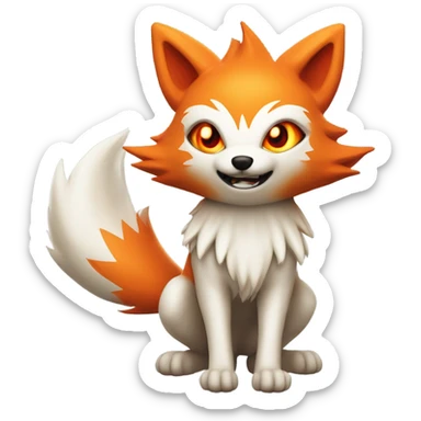 9 taiked fox naruto sticker
