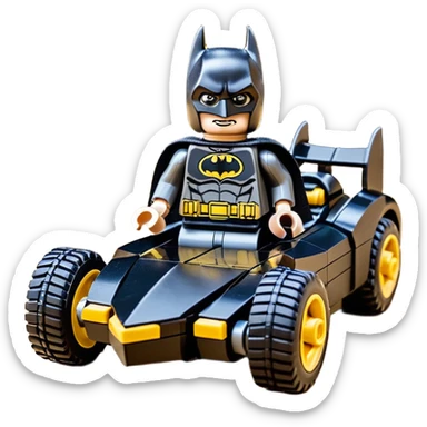 scale racing sexy muscular Batman’s masculine midnight-colored tight outfit 1970’s tv style dark knight stealthy accurate sporty safe plush deluxe Lego off-road pursuit drifting F1 car lexus (black hair,reclining and relaxed torso and shoulders back against seat) rally sticker