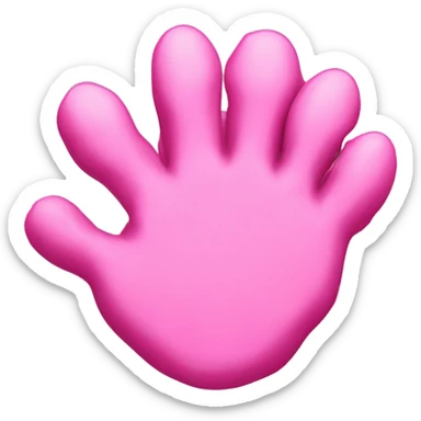 A pink claw clip  sticker