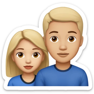 Filipino female with a light skin male sticker