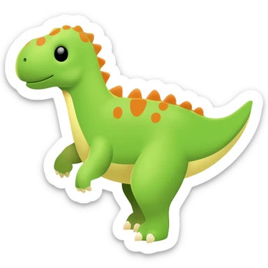 Cute dinosaur sticker