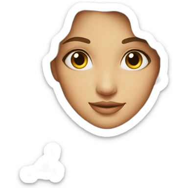 beautiful women face sticker