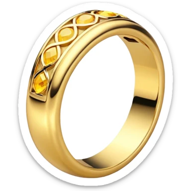 LoTR gold ring sticker