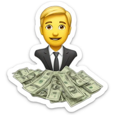 Interests including money, big noses, controlling the media fun sticker