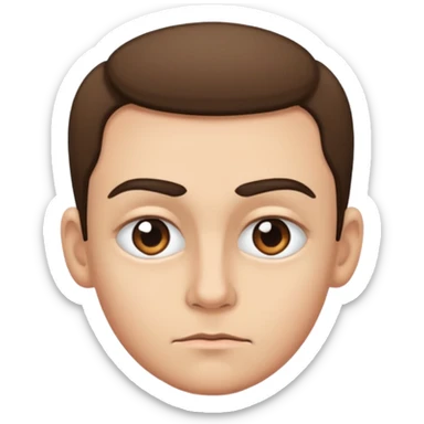 raised eyebrows and a side eye  sticker