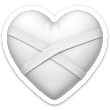 Bandage heart sticker
