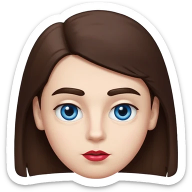 make a white American boy with blue eyes long eyelashes huge huge head in the shape of a triangle  a bit of a unibrow wanna be fluffy hair but is straight and tiny Bodie brown hair  and uglier and lipstick sticker