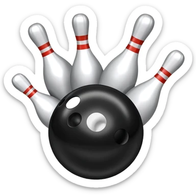 bowling Rolling Balls sticker