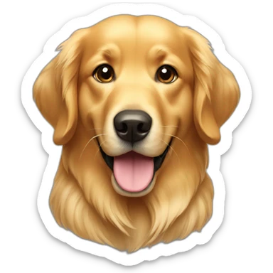 golden retriever sticker