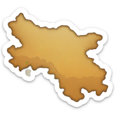 Kyrgyzstan map sticker