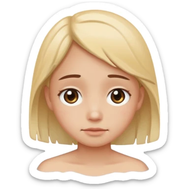 so like a sad face 🥺 and mix of this☺️ and this😔, like someone is sad because you ignore them but they have that cute face with watery but not watery eyes and you cant say no to them sticker