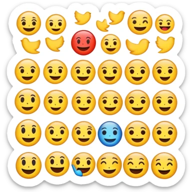 primero os voy a enseñar los nuevos emogis son: 🫜🫟🫆🪉🫩 y el otro no me acuerdo sorry sticker