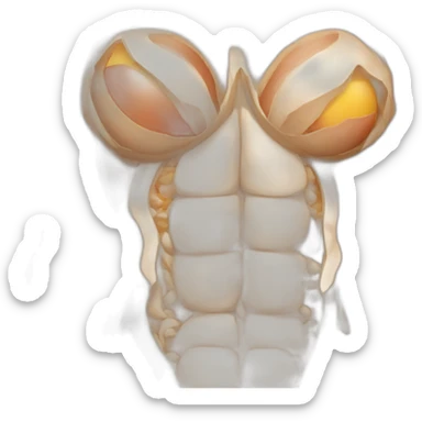 woman's abdomen art school scheme anatomy sticker