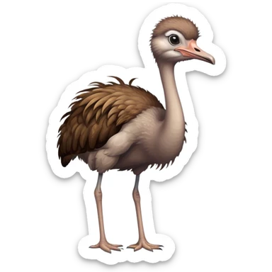 An african ostrich. sticker