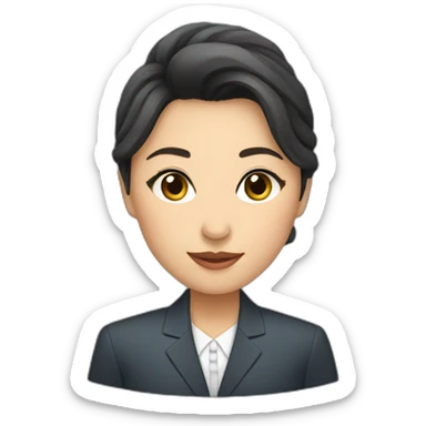 kazakh women in suit sticker