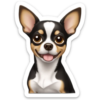 Chihuahua-black-brown sticker