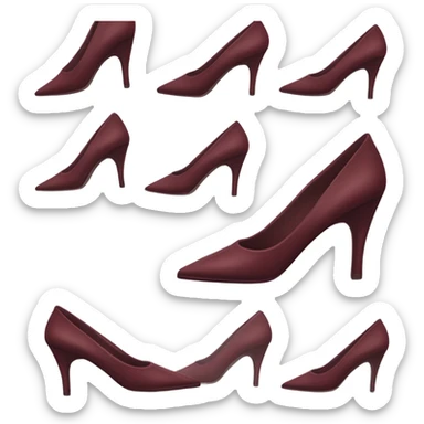 Maroon ysl low heels stiletto  sticker