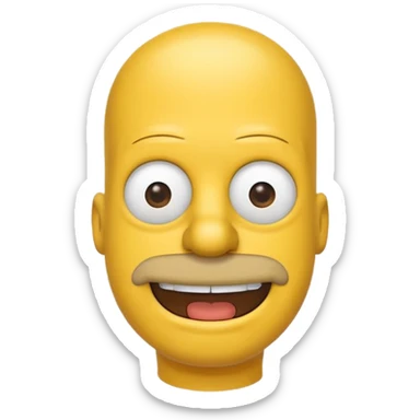 Homer Simpson emoji sticker
