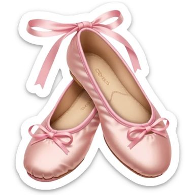 Pink ballet shoes sticker
