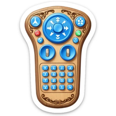 Wizard's remote control sticker
