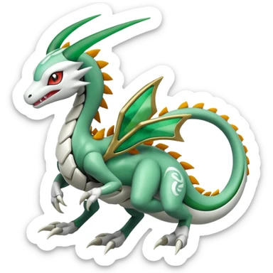 Meloetta-Rayquaza-Reshiram-Pokémon-Fakémon-creature sticker