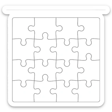 Puzzle sticker