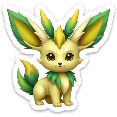 Shiny Exotic Sprigatito-Leafeon-Hybrid-Creature sticker