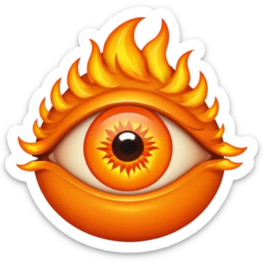 Use this photo in the emoji: https://ca.slack-edge.com/T03RQUNUQ-U03RQUNV2-ff0ad9d95cd5-512. It should be in the style of the eye of sauron from lord of the rings, but it's the "eye of gerry" sticker