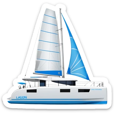 a lagoon 42 catamaran sticker