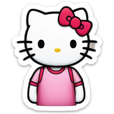 dear daniel hello kitty sticker