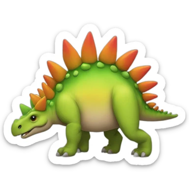 stegosaurus gay lgbt sticker