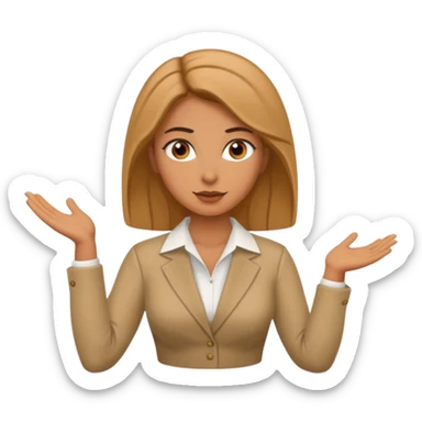 greek woman presenting at a meeting sticker