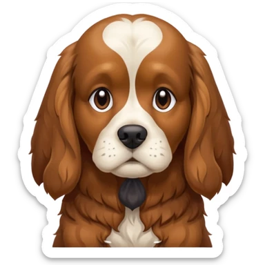 Suicidal cocker spaniel dog sticker