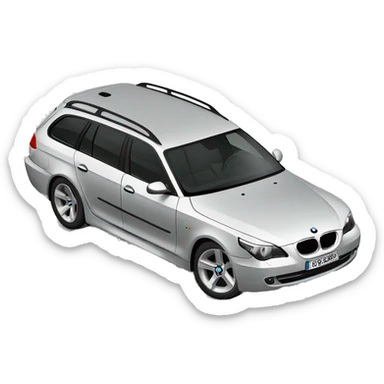 Bmw 5 series 2005 year station wagon sticker
