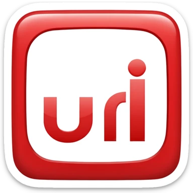 a red square with the words "ur pist" in the middle of the square sticker