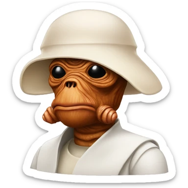 admiral ackbar wearing a turban sticker