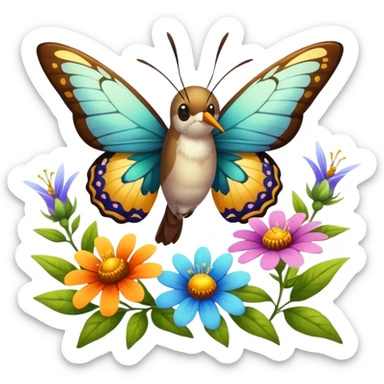 La la mañana se alegra entre flores y praderas ve avanzar mariposa bella y majestuosa entr e colibrís y la abeja polinizando y Disfrutando del néctar de su 🍯https://imgproxy.attic.sh/insecure/f:png/plain/https://attic.sh/wcijgsnuznmk366evsyui4lwg8hu sticker
