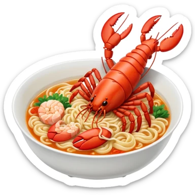 Ramen lobster sticker