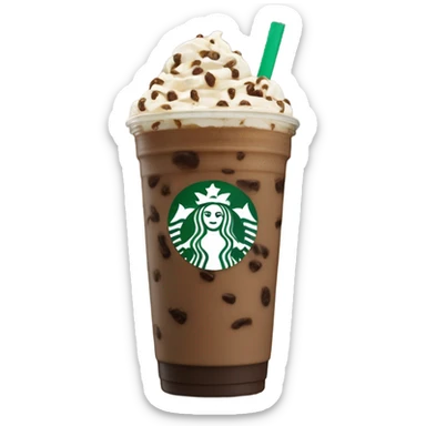 Starbucks mocha cookie crumble Frappuccino drink sticker