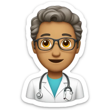 Mid age pediatrician sticker