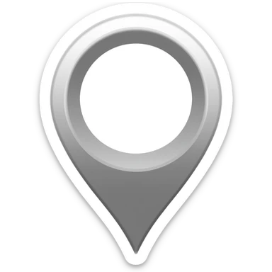 white map gps with grey outlines sticker