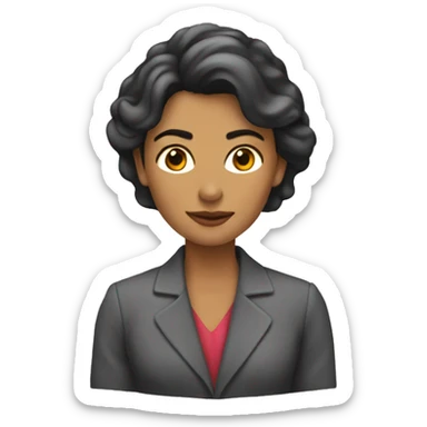 mujer con traje de hombre de hierro sticker