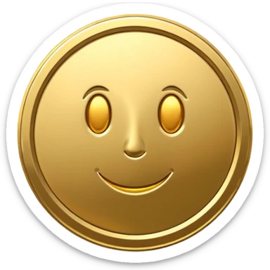 generate a token like a regular, real-life coin  sticker