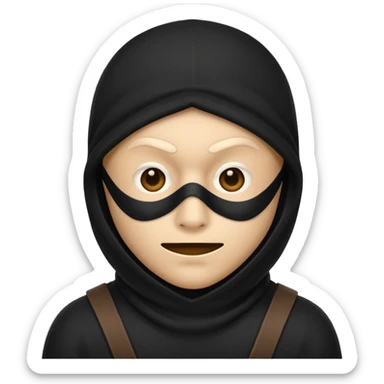 make a robber emoji sticker